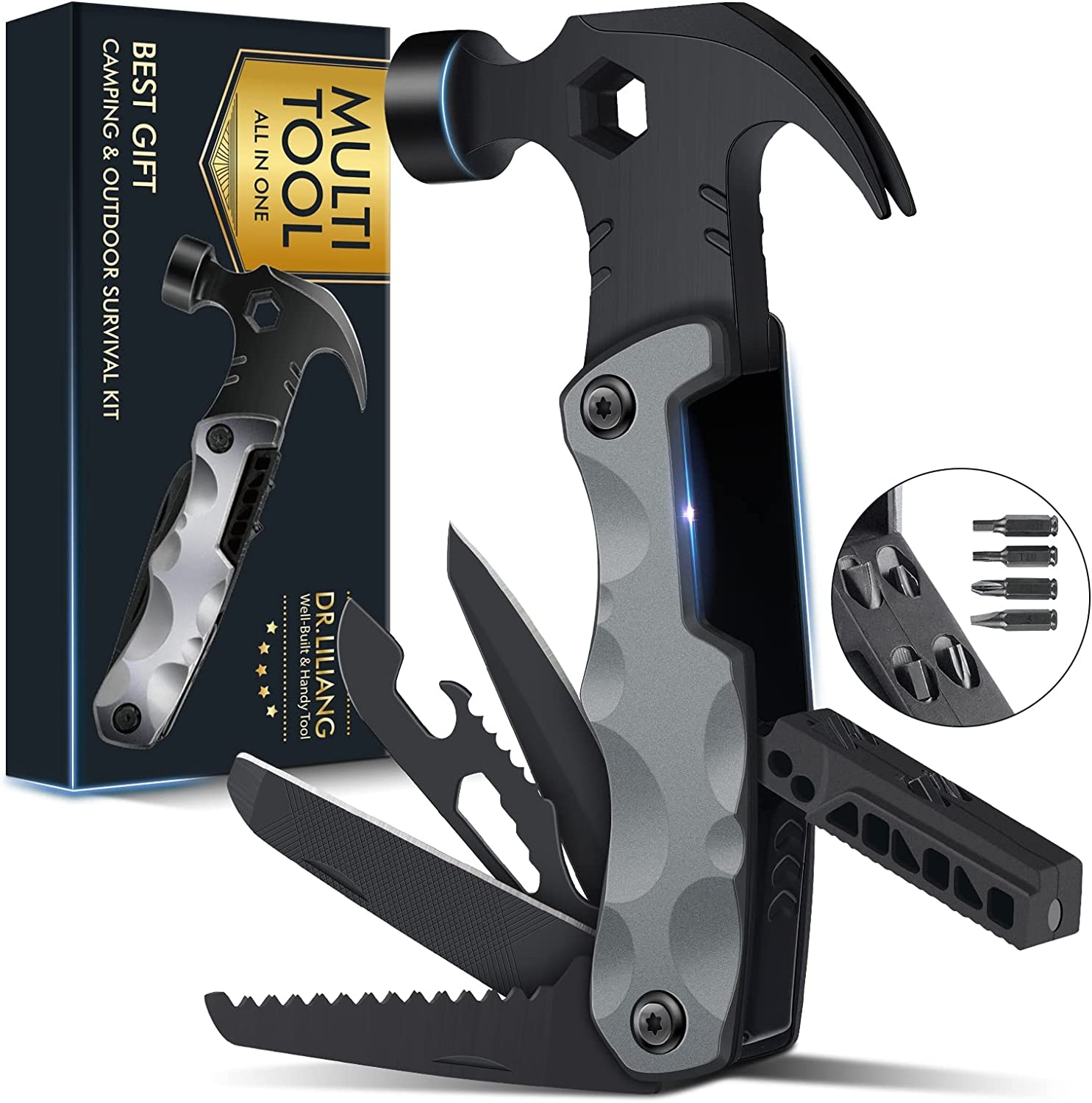 13 in Hammer Multitool Camping Accessories Hyper Gizmo